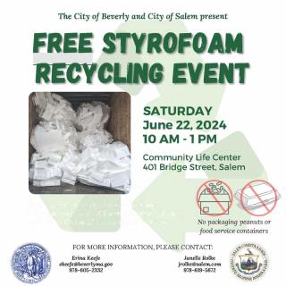 Free Styrofoam Recycling Event in Salem 